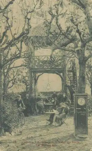 France cpa Chatenay restaurant de la Vallée aux Loups Les Marronniers machine electricite 1907