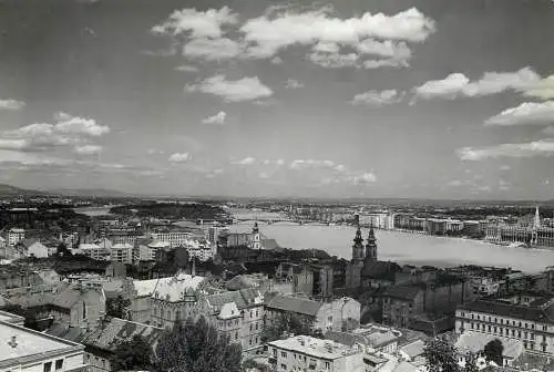 Hungary Budapest panoramic view with the Danube