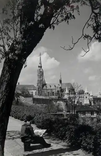 Hungary Budapest Matthias Church & Fisher's Bastion partial view