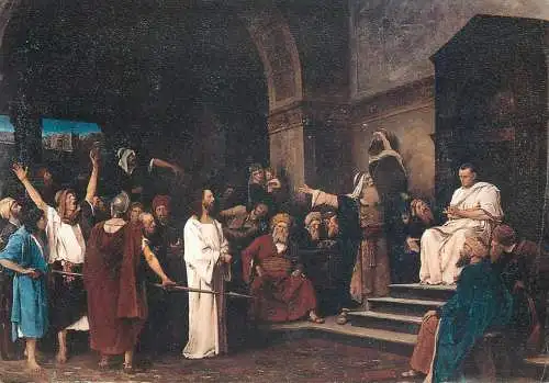 Christ before Pilatus Munkacsy Mihaly painting