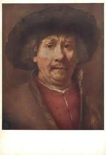 Rembrandt Selfportrait painting