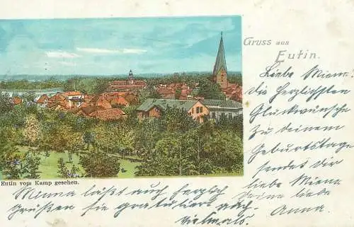 AK Gruss aus Eutin von Kamp 1903