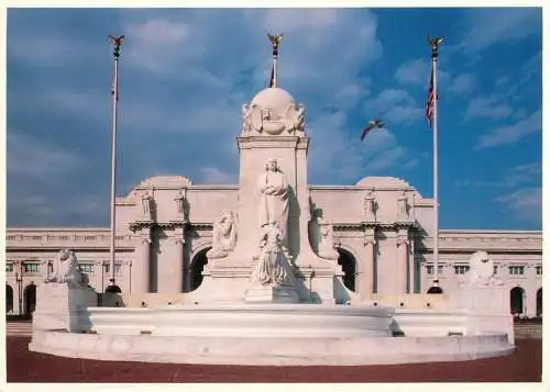 USA Washington DC Union Station Cristopher Columbus Memorial marble fountain designed by sculptor Lorado Taft