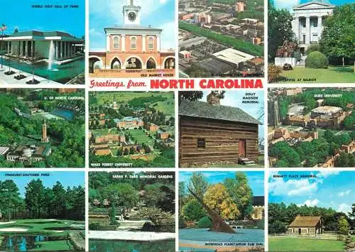 USA Greetings from North Carolina multi view
