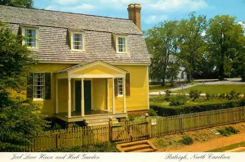 USA Raleigh NC Joel Lane house & herb garden cca 1760