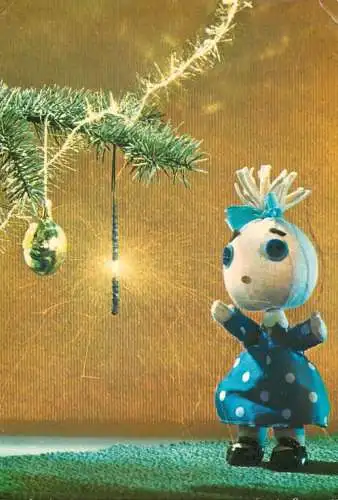 Christmas greetings doll decorative ornament