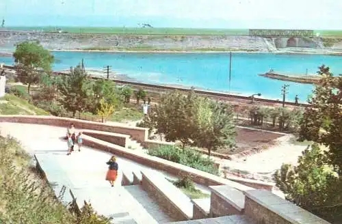 Romania Galati vedere spre lacul Brates