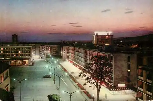 Romania Baia Mare Piata Victoriei aspect nocturn
