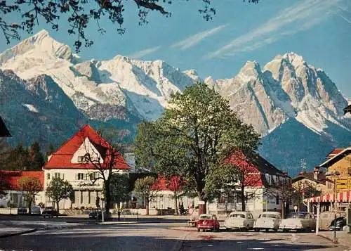 Germany Garmisch-Partenkirchen gegen Zugspitzgruppe - Markplatz