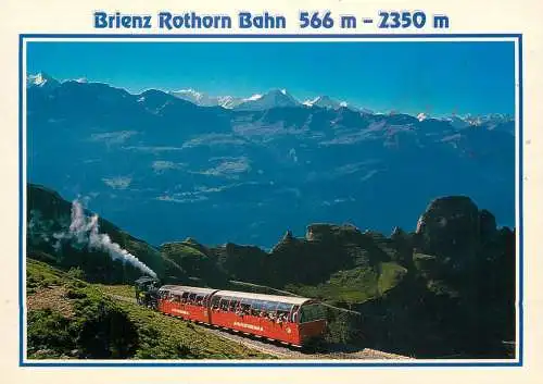 Switzerland Brienz Rothornbahn mit Berner Alpen