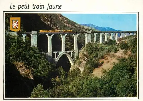 France Cerdagne Le Pont Sejourne viaduc chemin de fer - le petit train jaune