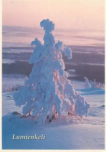 Finland snow angel