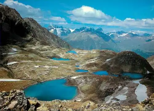 Switzerland Macun-Seen Dreilanderspitz picturesque scenery