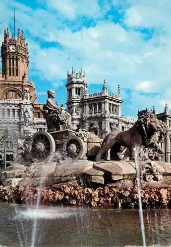 Spain > Madrid Cibeles and comunication palace 1967
