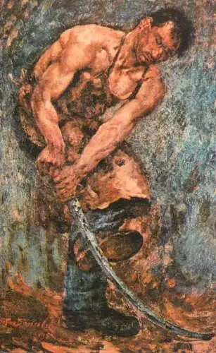 Fine art painting Romania Octav Bancila Peace