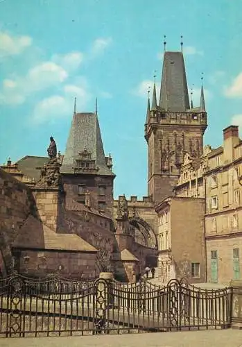 Czech Republic Prague Mala Strana bridge tower