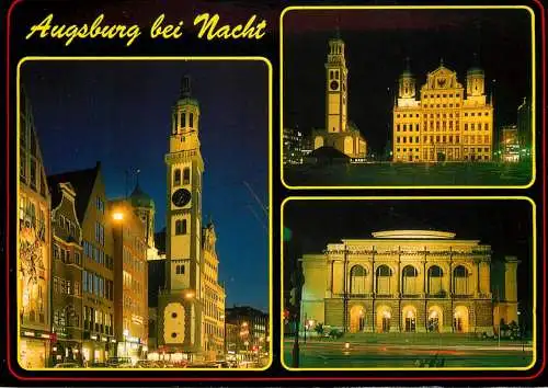 Germany Augsburg bei nacht