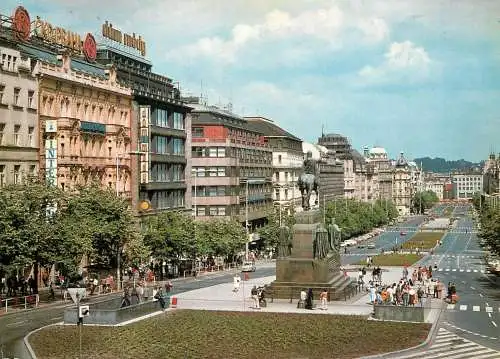 Czech Republic Prague Wenceslas Square