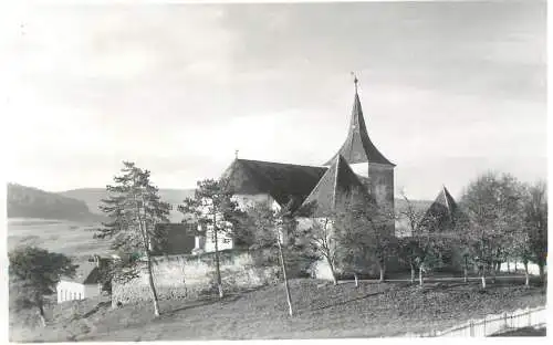 Fortified church from Transylvania Romania Sibiu Cisnadioara Real Photo