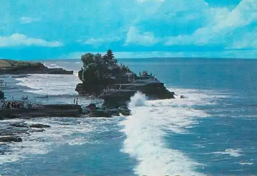 Indonesia caost scene and temple