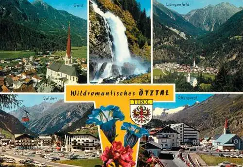 Austria Tirol Otztal waterfall and scenes