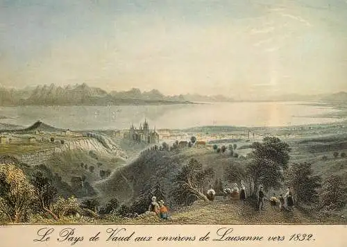 Switzerland le pays de Vaud aux environs de Lausanne 1832