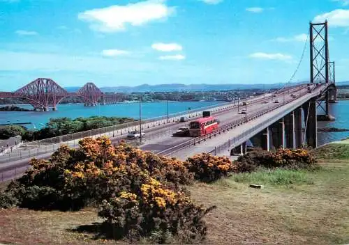 United Kingdom Scotland Forth Road and Railway Bridges