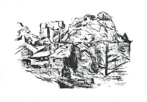 France Sinette Derlot les ruines du chateau es Baux