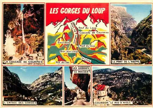 France cote d'Azur les Gorges du Loup 1975