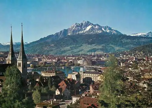 Switzerland Luzern mit Pilatus