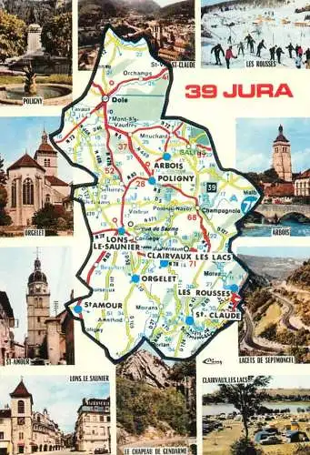 France Juta map and landmarks