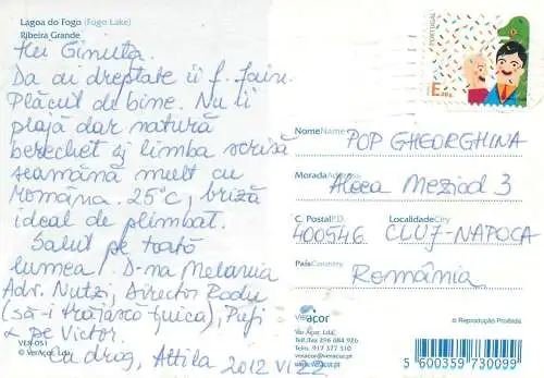 Portugal Ribeira Grande Lagoa do Fogo