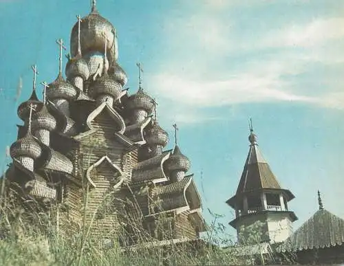 Russia Leningrad Kizhi Island church of the Transfiguration