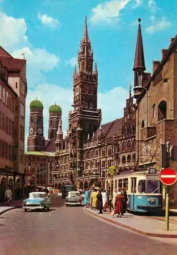 Germany Munchen Frauenkirche und Rathaus 1969