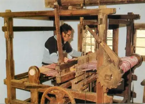 Germany Bayerifcher Wald Hausweber im Kappelhof 1987