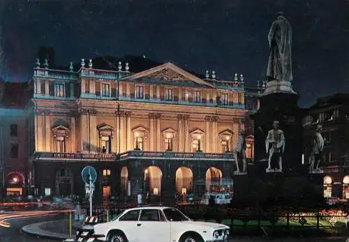 Italy Milano piazza della Scala night