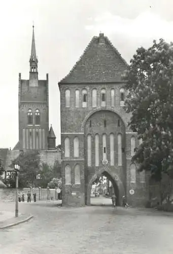 Germany Usedom Anklamer Torturm und Stadtkirchturm