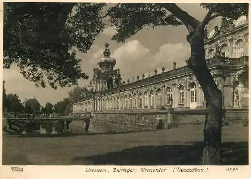 Germany Dresden Zwinger Kronentor Neuaufbau