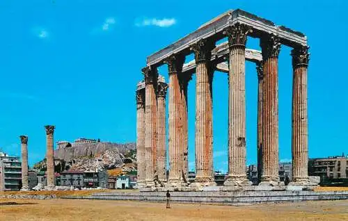 Greece Athens the temple of Olympian Zeus