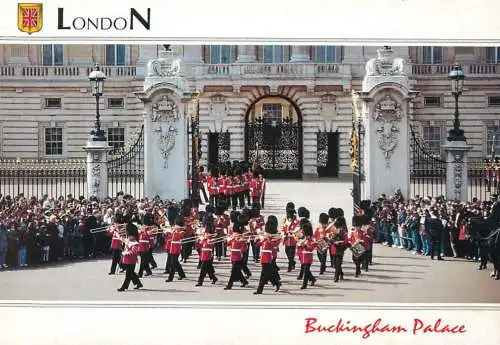 United Kingdom England London Buckingham Palace military band march formation