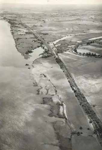 Oder river aerial view