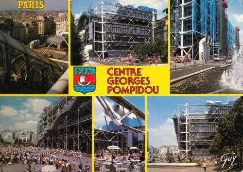 France Paris quartier Beaubourg centre Georges Pompidou