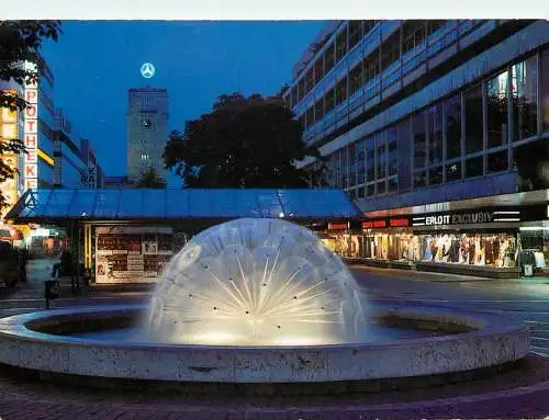 Germany Stuttgart Konigstrasse bei Nacht
