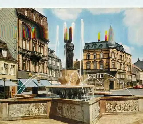 Germany Homburg Saar Karlsberg Brunnen 1963