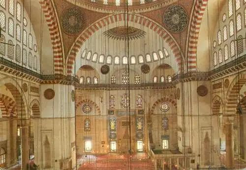 Turkey Istanbul Suleymaniye Camii'nin ici mosque