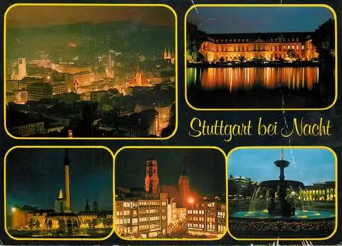 Germany Stuttgart bei nacht