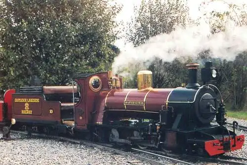 England Eastleigh Lakeside Railway "Sir Arthur Heywood" train