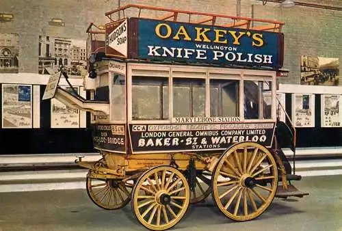 England London General Omnibus Co. Garden Seat Horse Omnibus