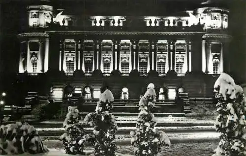 Romania Bucuresti Casa centrala a Armatei aspect nocturn