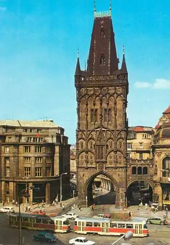 Czech Republic Powder tower and tram